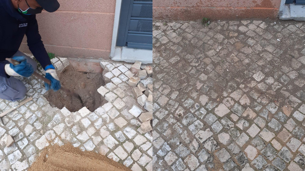 Requalificação Calçada na rua Almada Negreiros